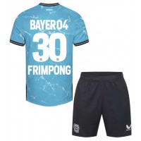 Bayer Leverkusen Jeremie Frimpong #30 Tredje Tröja Barn 2023-24 Kortärmad (+ Korta byxor)